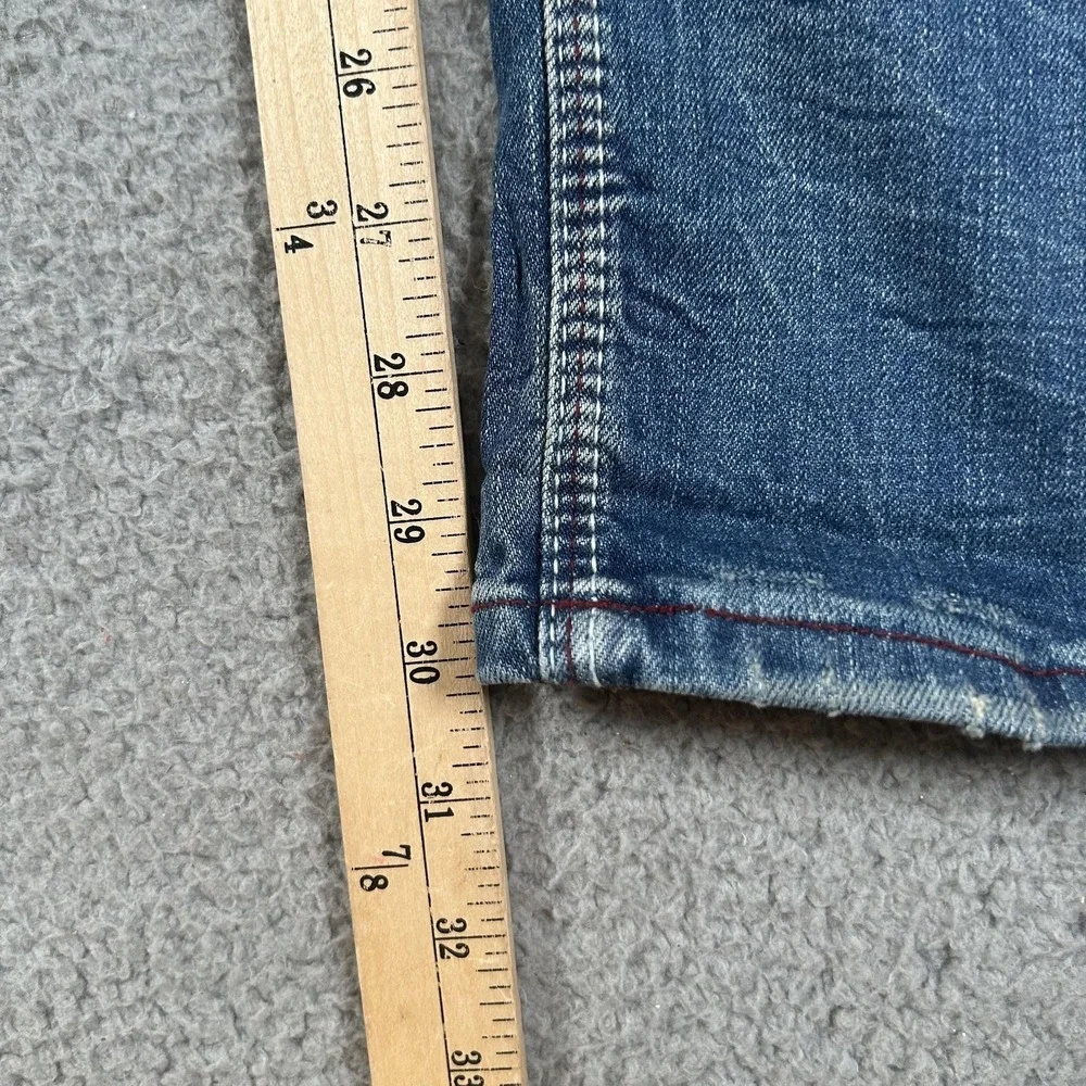 Jetlag Jeans Mens 32 Blue‎ Medium Wash Skinny Stretch Distressed Denim Jeans